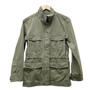 Madewell Army Green Zip-Up Surplus Field Jacket Fall Utility Coat Womens Size XS